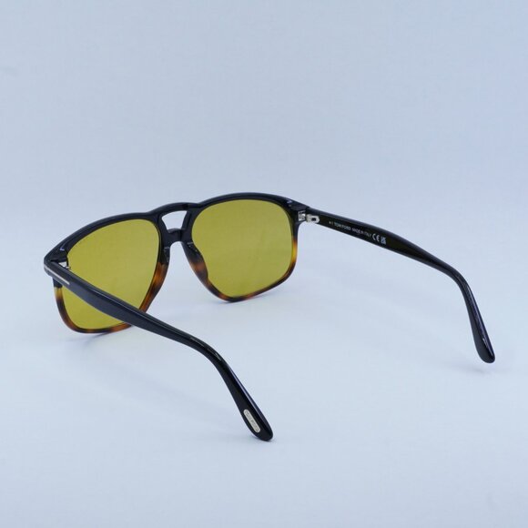 🕶️ New Tom Ford Pierre-02 FT1000 05E Sunglasses - Black to Dark Havana Frame - Picture 11 of 12